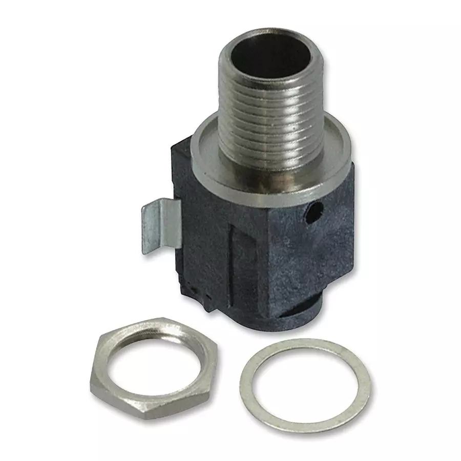 SWITCHCRAFT/CONXALL Connector, Power Entry, Jack, 10A, 24Vdc, RASM10PS