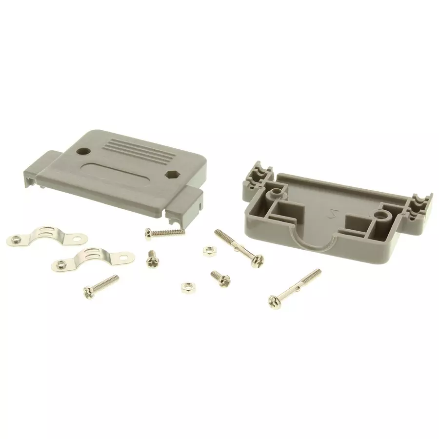 NORCOMP D Sub Back Shell, Size Dd, Abs, 977-050-010R031