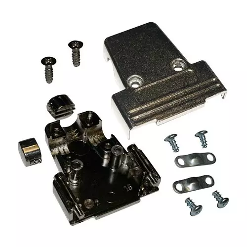 NORCOMP D Sub Backshell, 90Deg/180Deg, Size Da, 975T015-020R121