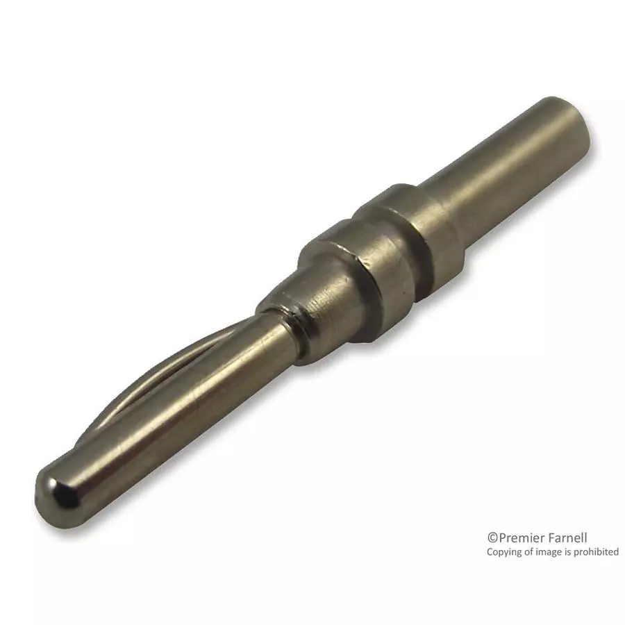 RADIALL BANANA PLUG, UNINSUL, 10A, CRIMP/SOLDER, R921019000