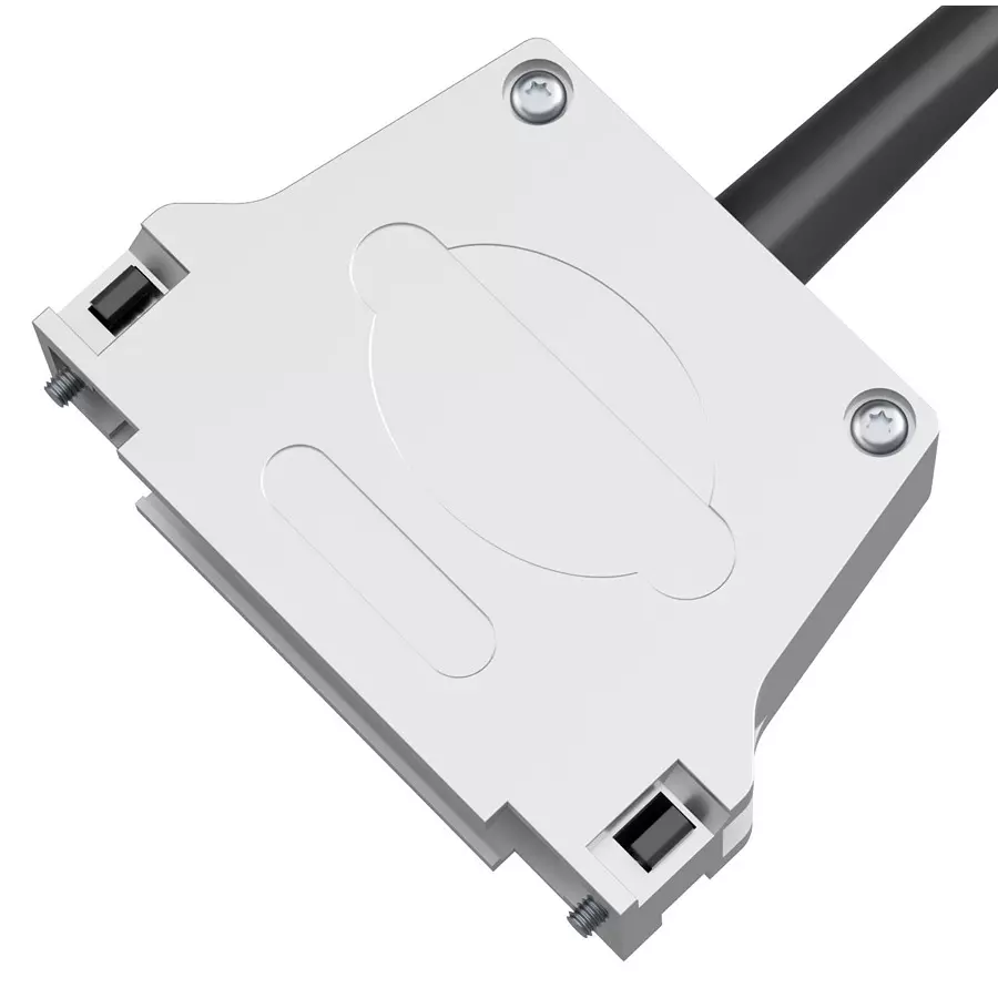 POSITRONIC D SUB BACKSHELL, 180 DEG, SIZE DC, D37000CTE50/AA.