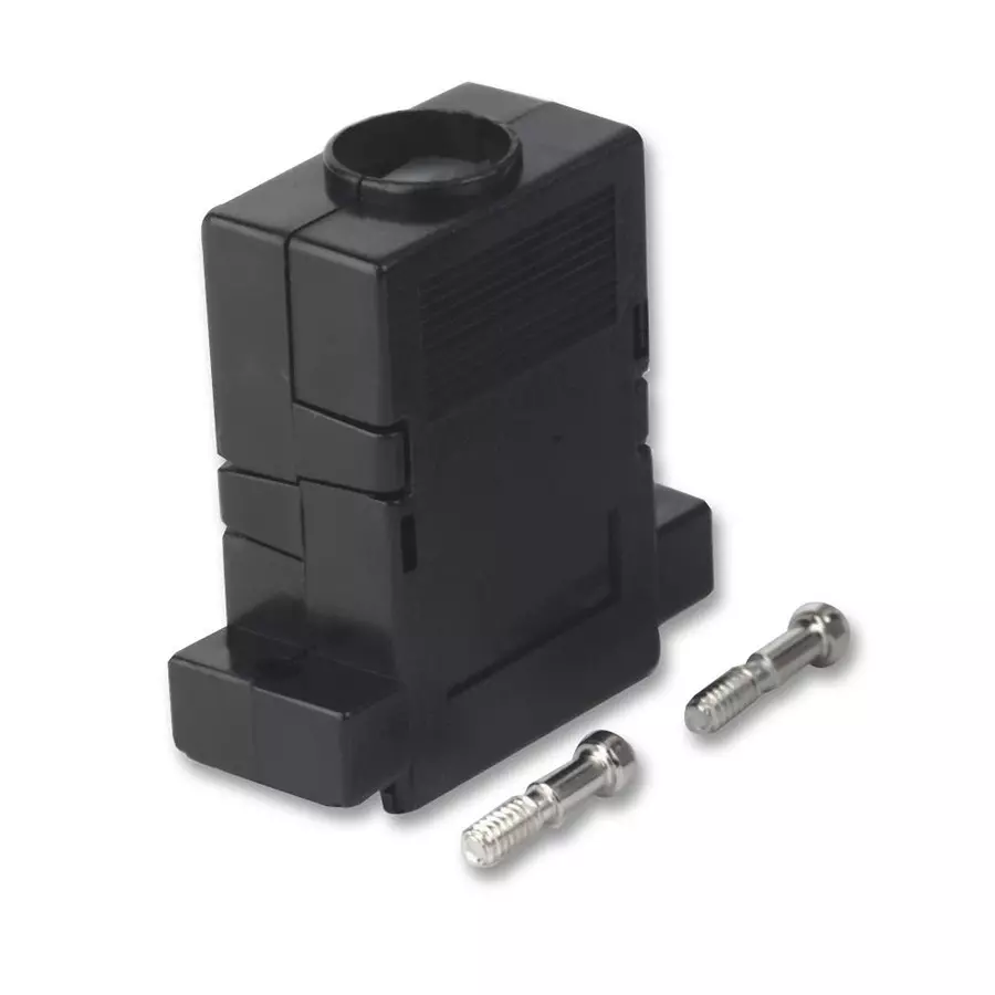 MH CONNECTORS BACKSHELL, D, BLACK, 25WAY, MHCCOV-25SCL-BK (Pack of 10)