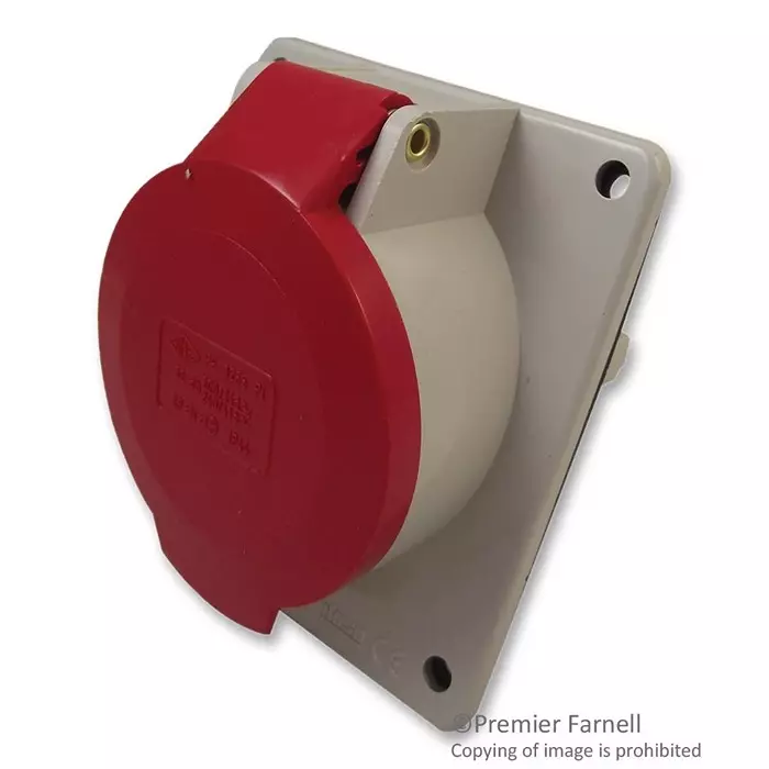 ILME SOCKET, 32A, 415V, PANEL MOUNT, PE3265PI