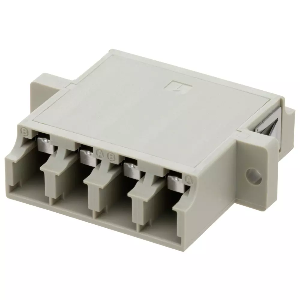 L-COM FIBRE OPTIC ADAPTER, LC X 4, JACK, FOA-806-BGE