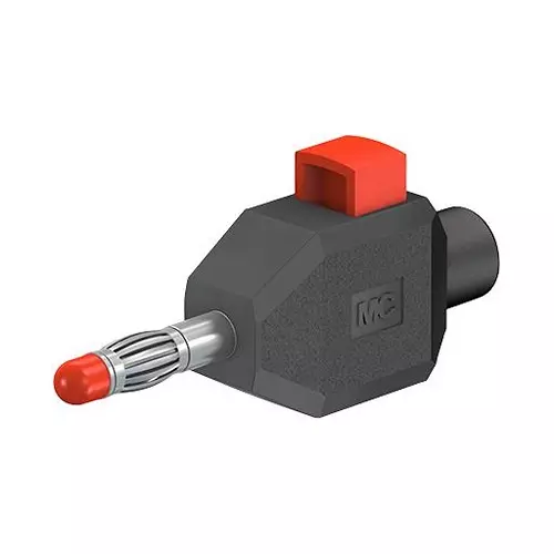 STAUBLI Plug, Spring Loaded, 4mm, BlACk, KLS4 SCHWARZ (Pack of 2 Pcs)
