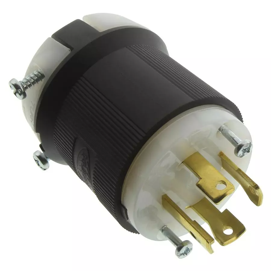 HUBBELL WIRING DEVICES Connector, Power Entry, Plug, 30A, HBL2731
