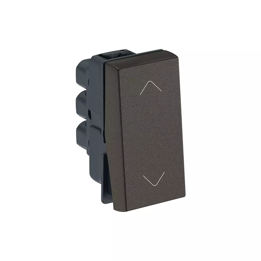 Legrand Switch Myrius Charcoal Grey 6 Amp 1 Module 2 Way, 6794 01