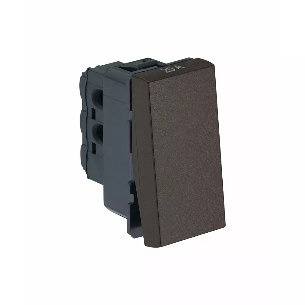 Legrand Switch Myrius Charcoal Grey 20 Amp 1 Module 1 Way, 6794 12