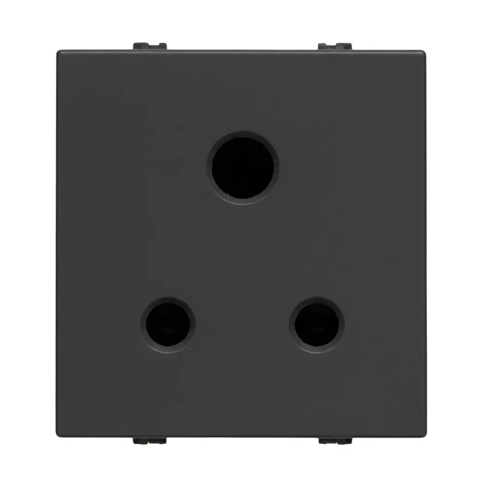 K9 3 Pin Socket 2 Module 6 Amp / 13 Amp / 16 Amp Black, 9615 (Pack of 10)