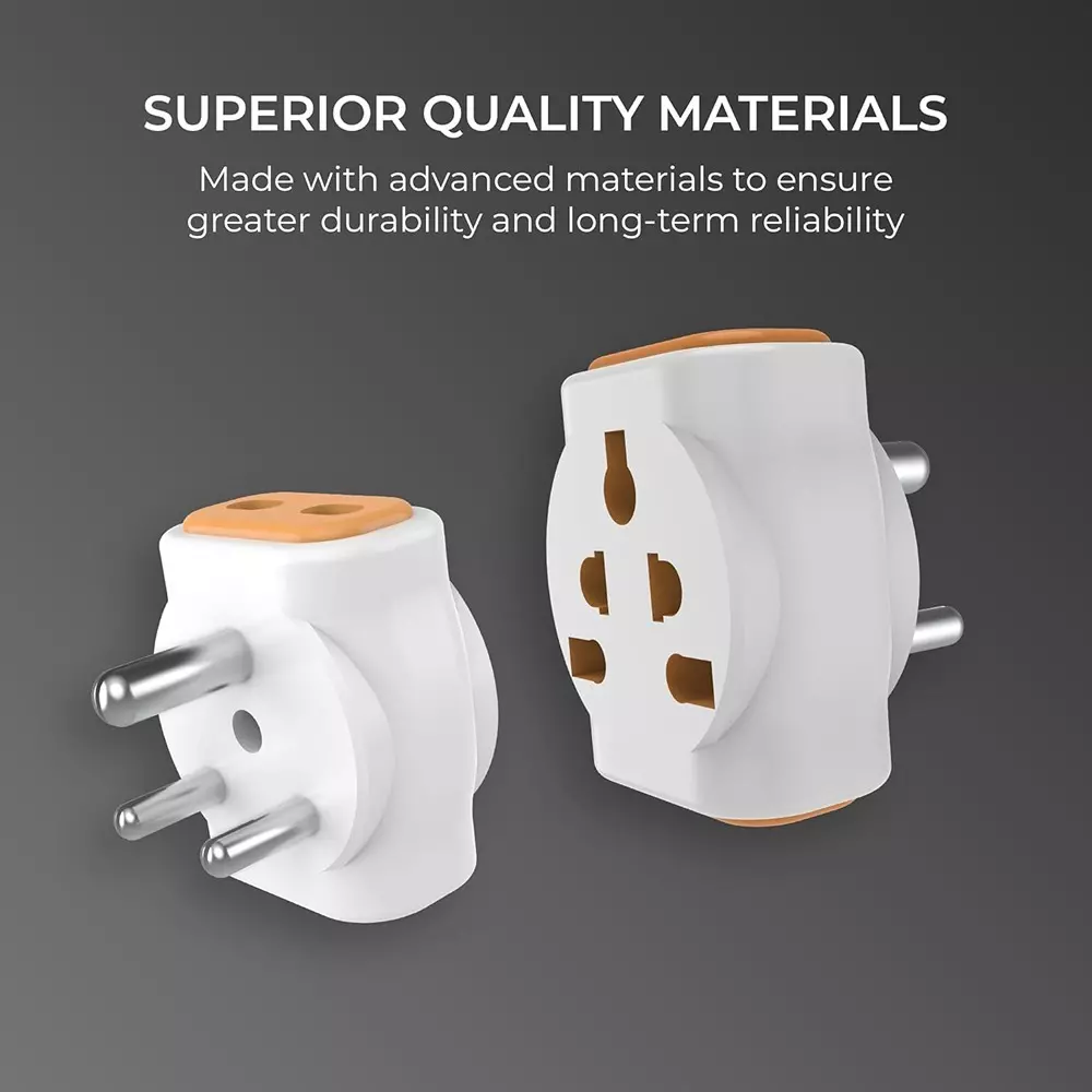 Hi-Fi Dingo 3 Pin Multi Plug Universal 6 A Current White, Red