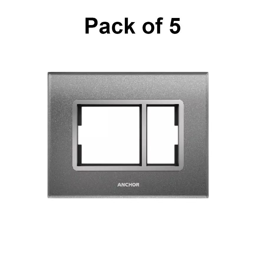 Anchor Penta Zen Modular Xena Plates 3 Module Graphite Black, 65903ABL (Pack of 5)