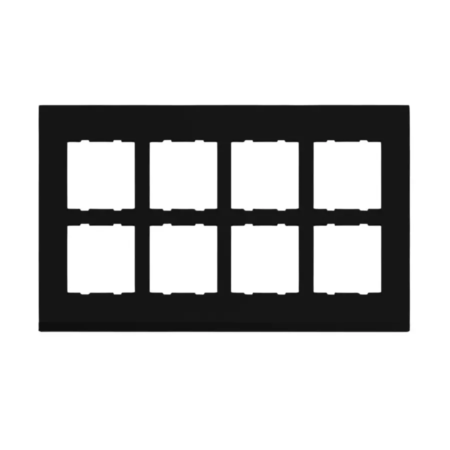 Cona Trimm Modular Plate Black 16 Modules, TMM 1109 (Pack of 10)