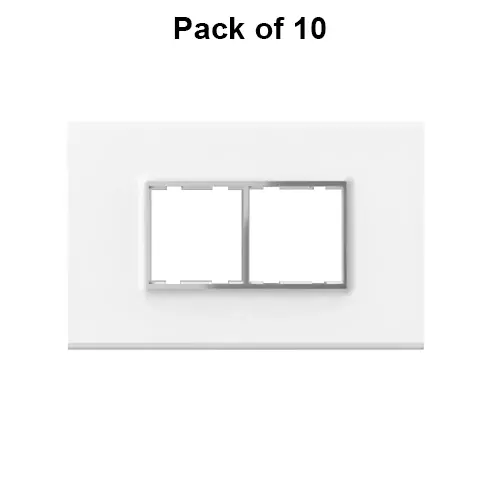 Cona Trimmwood Modular Plate White 4 Modules, TR 1104 (Pack of 10)