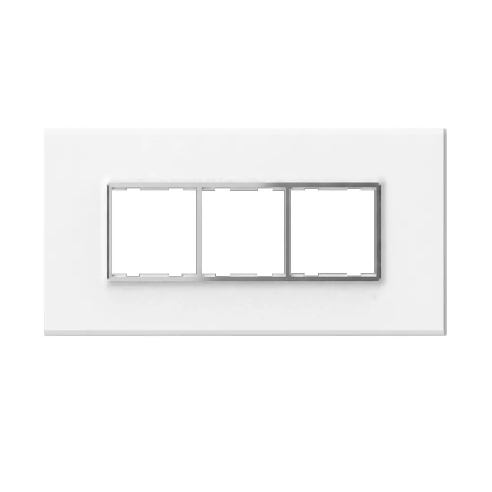 Cona Trimmwood Modular Plate White 6 Modules, TR 1105 (Pack of 10)