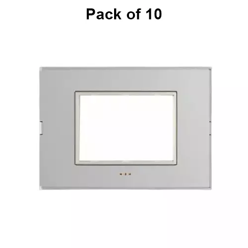 Cona Glasglow Modular Plate White 3 Modules, GM 1103 (Pack of 10)