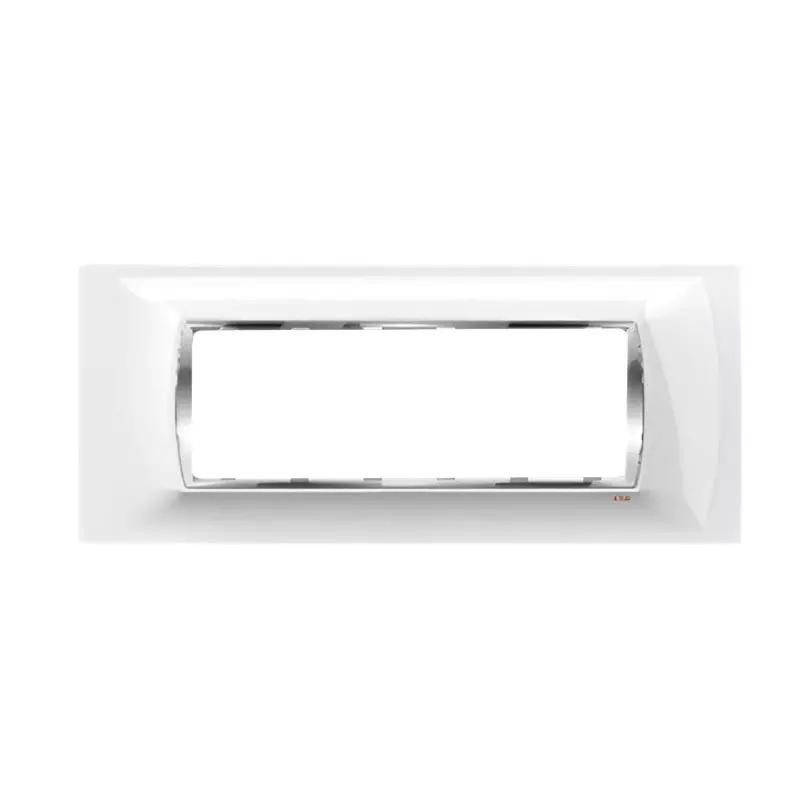 Cona Glasglow Glass Effect Modular Plate White 4 Modules, GGM 1104 (Pack of 10)