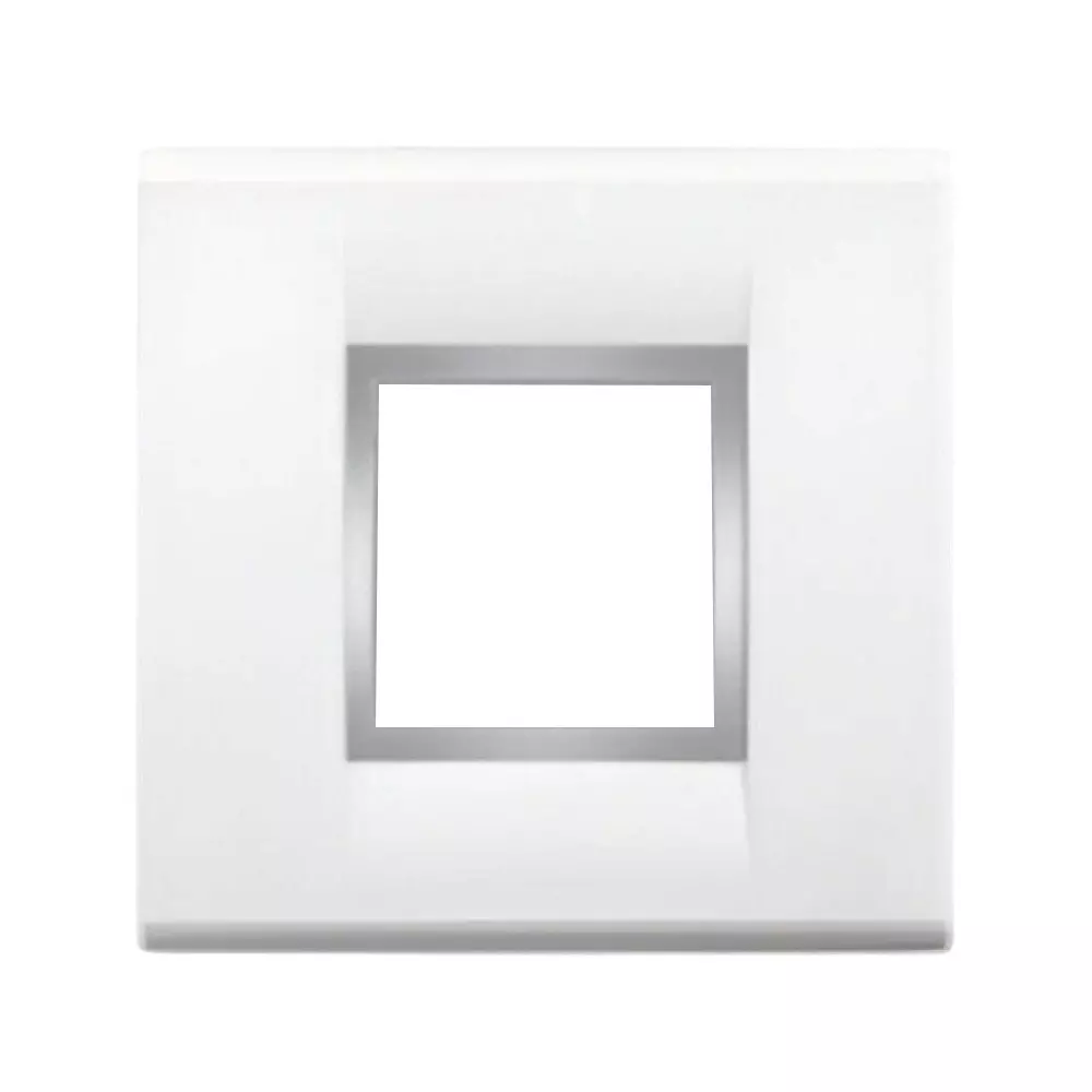 Cona Oliwood Modular Plate White 2 Modules, OW 2006 (Pack of 10)