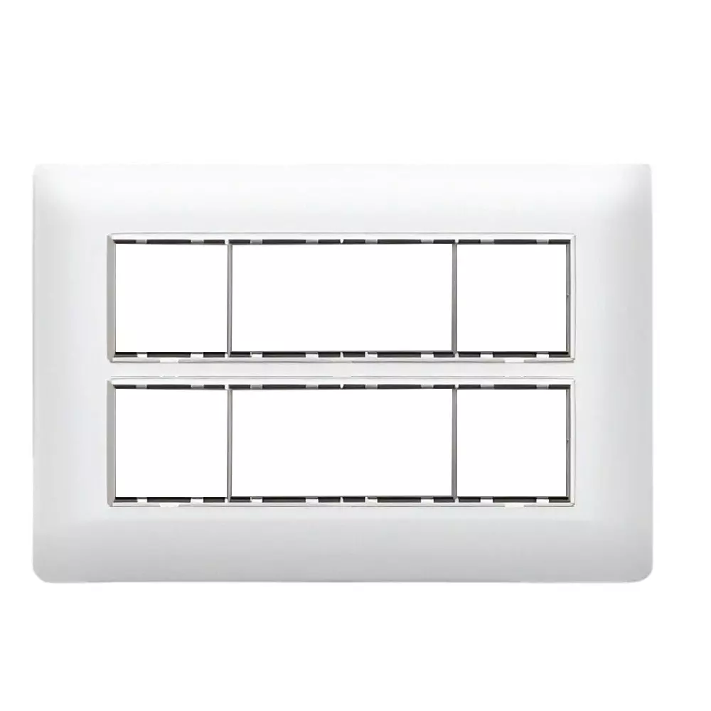 Cona Sleekwood Modular Plate White 16 Modules, SWN 1116 (Pack of 10)