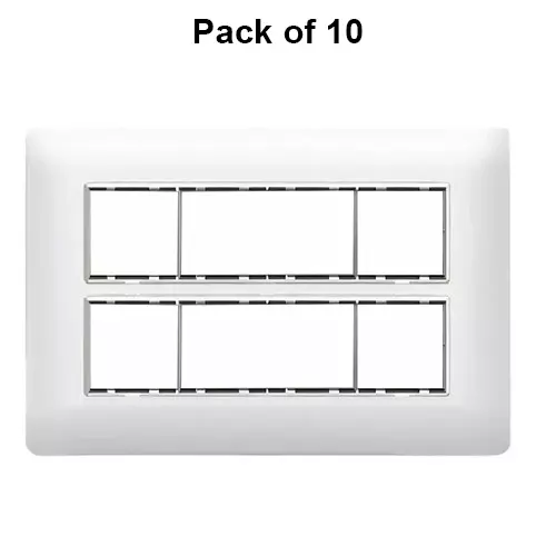 Cona Sleekwood Modular Plate White 16 Modules, SWN 1116 (Pack of 10)