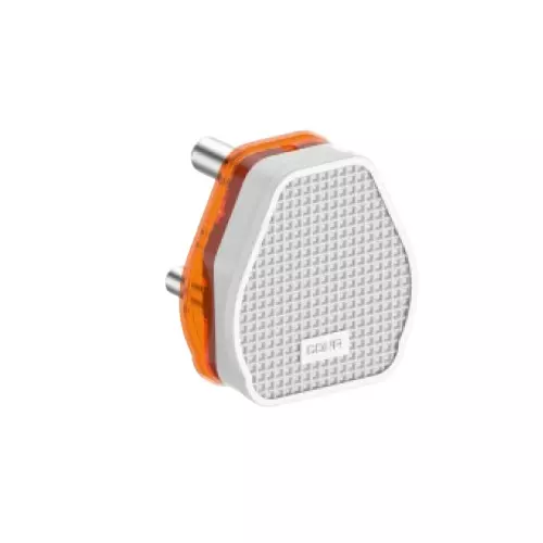 Cona 6 Amp Plug Top With Heavy Duty Body Pixel White, 4935 (Pack of 20 Pcs)