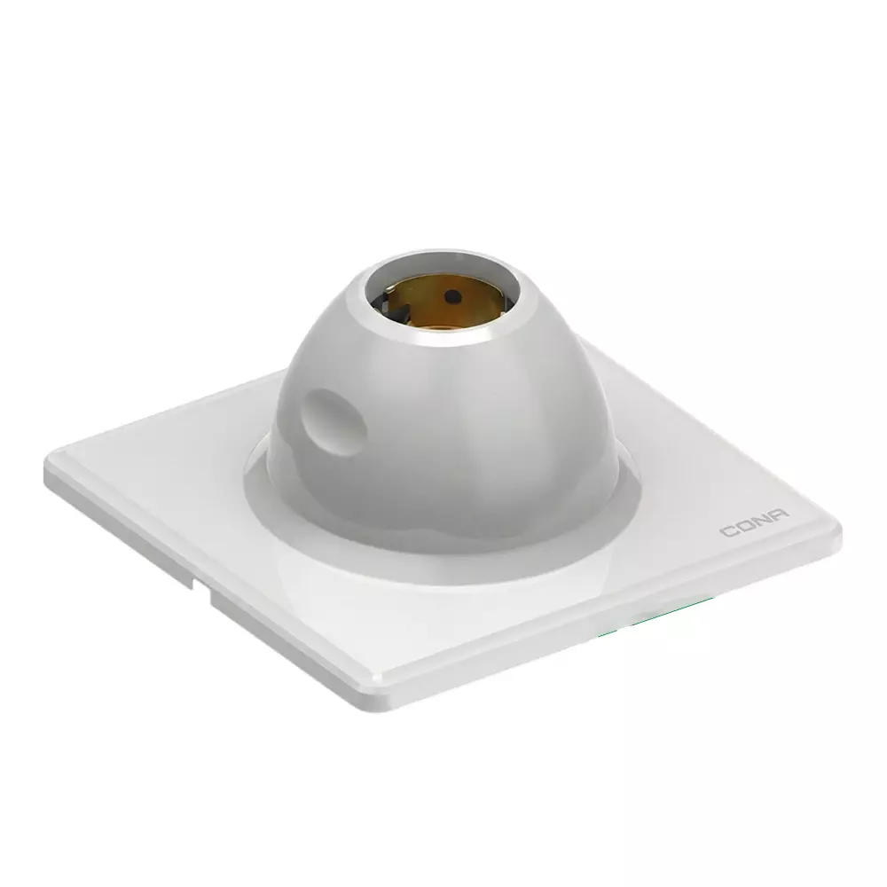 Cona Batten Bulb Holder Sqoro White, 2269 (Pack of 20 Pcs)