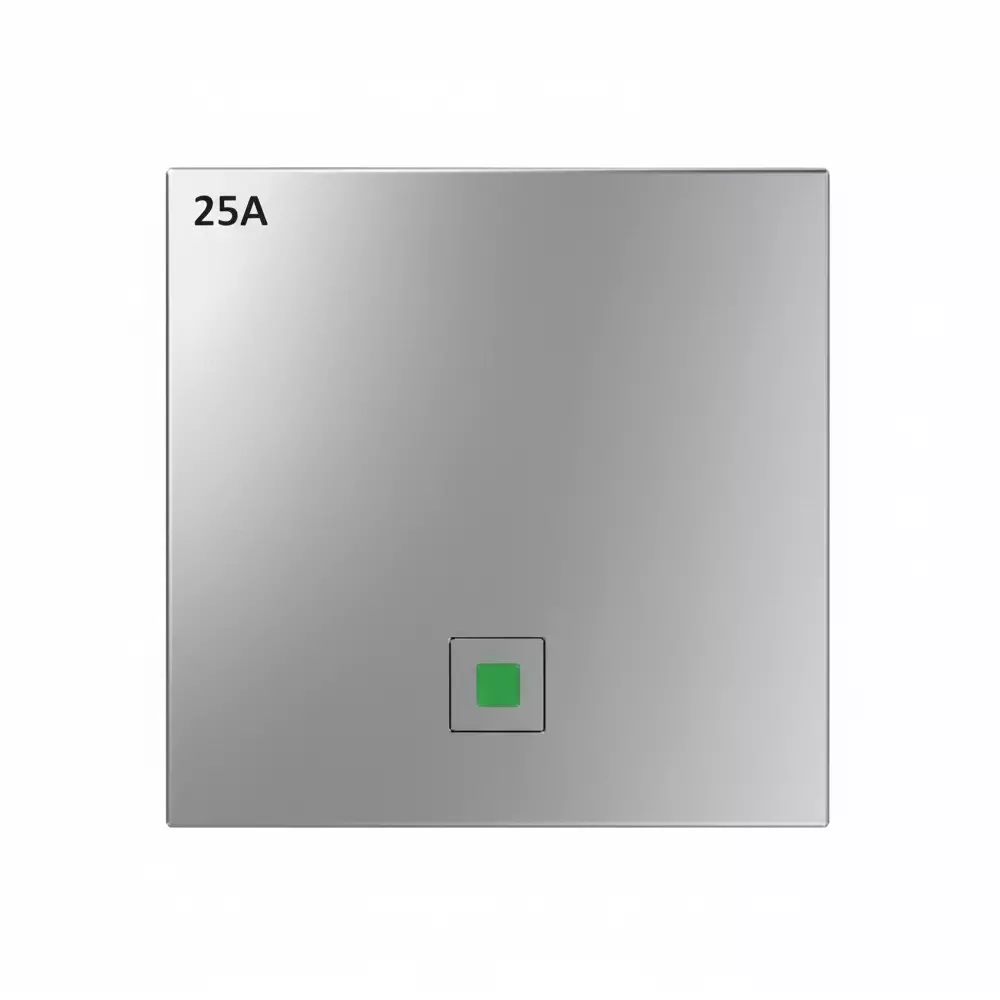 Anchor Roma Urban Modular Touch Switch 25 A 1 Switch Silver PVC Plastic for Industrial and Home Use, 71007S