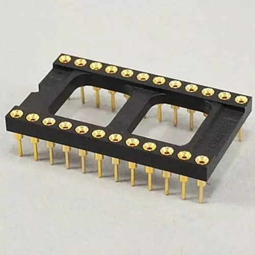 Omron IC Socket Open Frame Type Dip Terminal 24 Pole, XR2A-2401-N