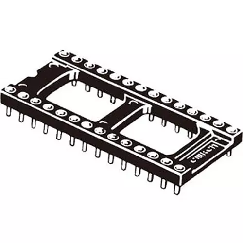 Omron IC Socket Open Frame Type Low Pro Dip terminal 18 Pole, XR2A-1825