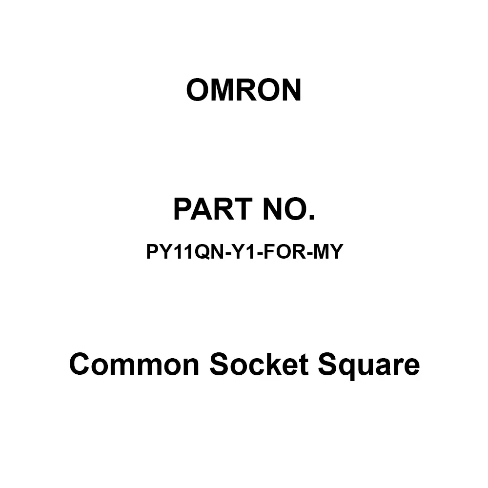 Omron Shared socket Square Wrapping Terminal, PY11QN-Y1-FOR-MY