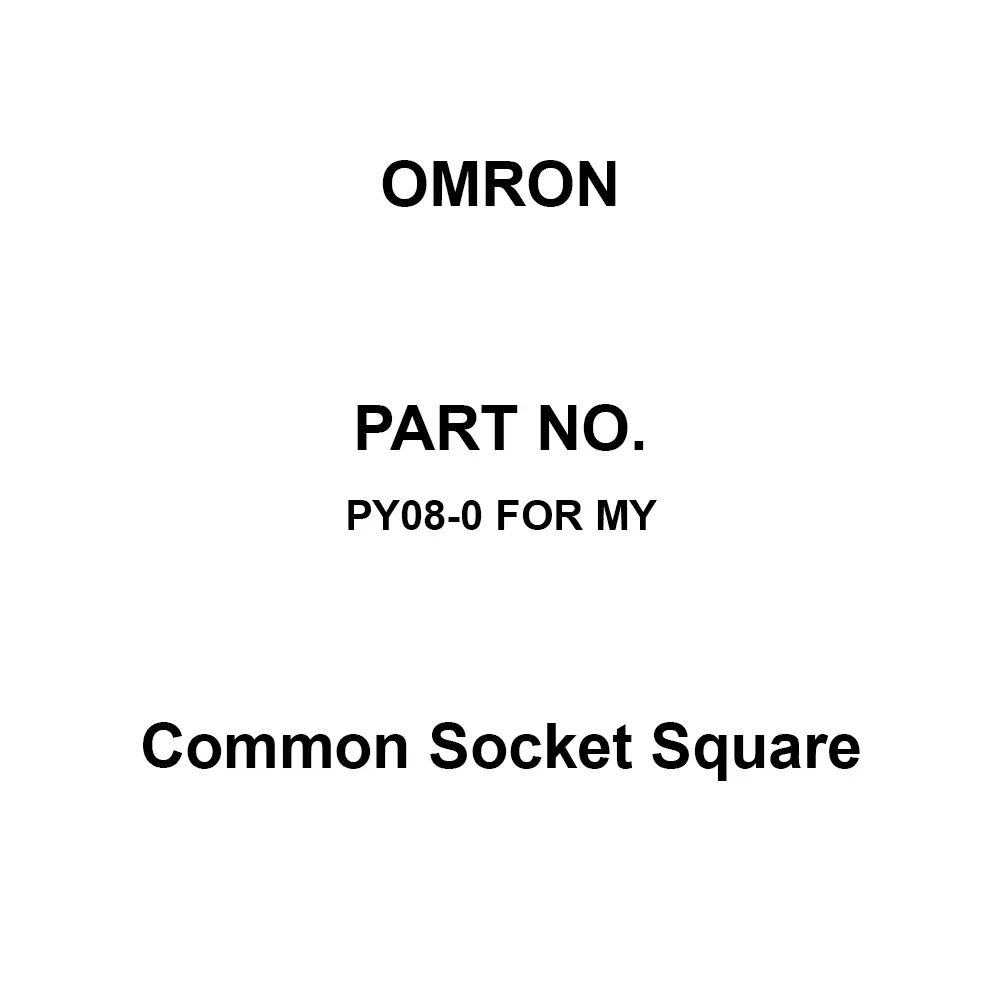 Omron Common Socket Square Solder Terminal, PY08-0 FOR MY