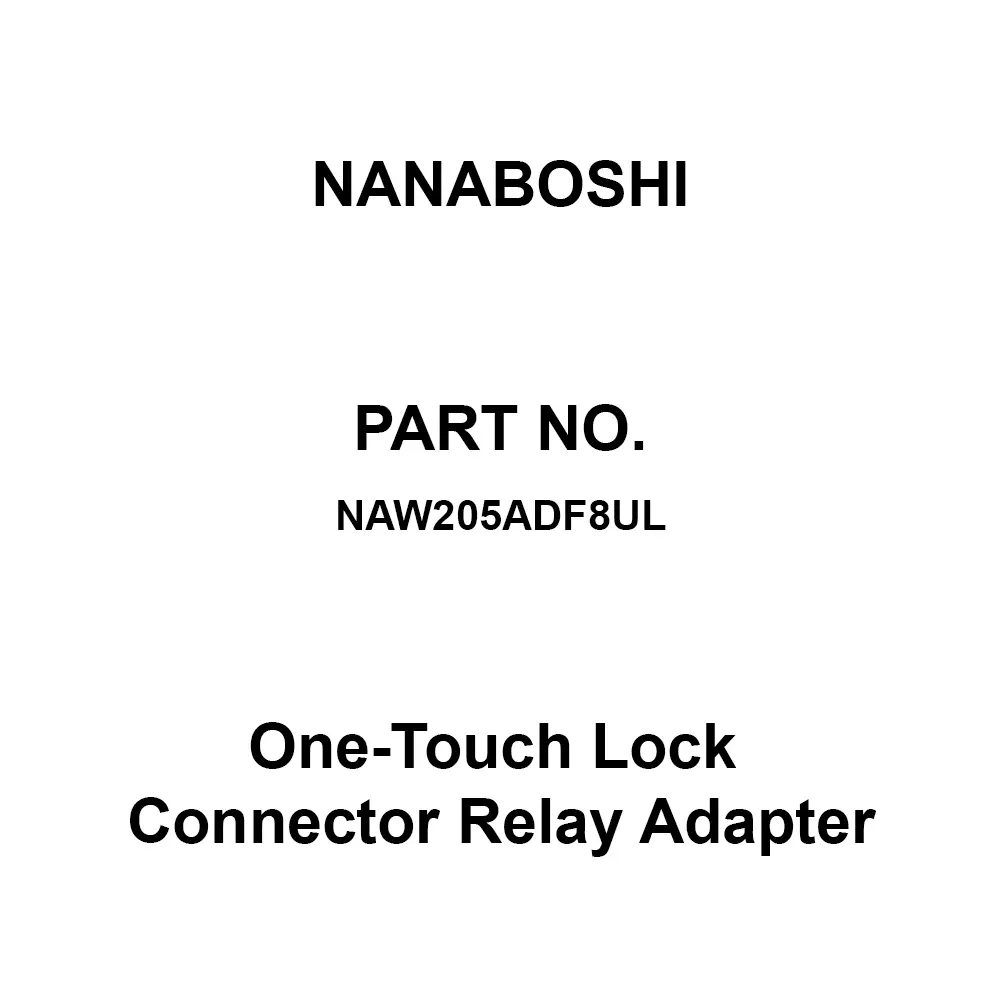 Nanaboshi One-Touch Lock Connector Relay Adapter 20 Male Contact, NAW205ADF8UL