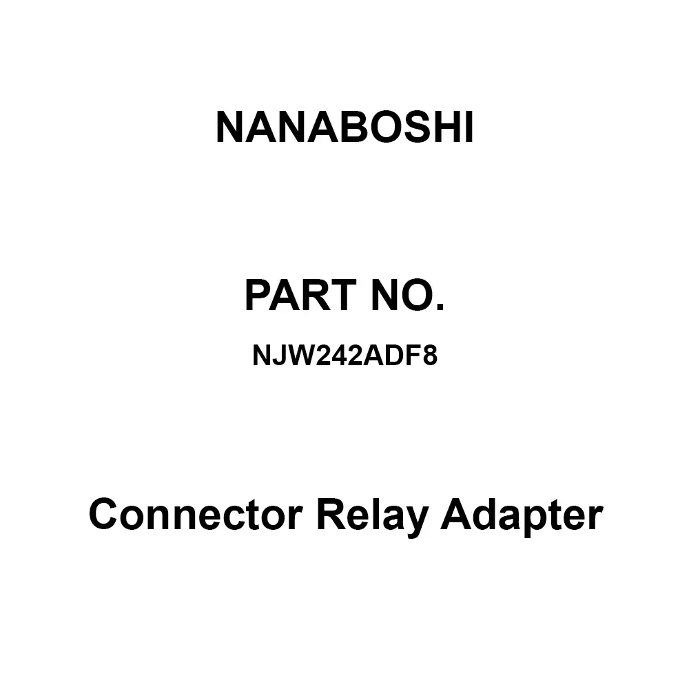 Nanaboshi Connector Relay Adapter 24 Reverse core (Socket Contact), NJW242ADF8
