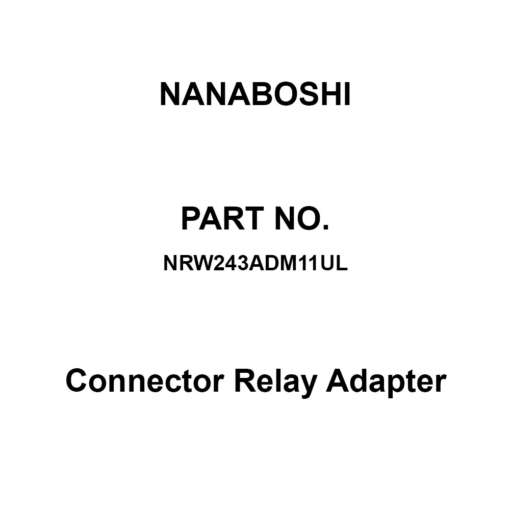 Nanaboshi Connector Relay Adapter 24 Male Contact, NRW243ADM11UL
