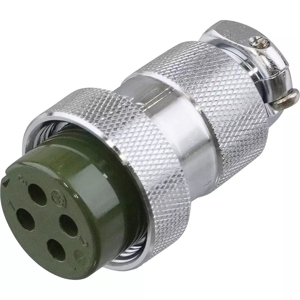 Nanaboshi Large Metal Connector Straight Plug 250 V Rated Voltage, NCS-254-P