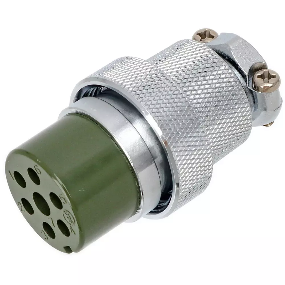 Nanaboshi Large Metal Connector Straight Plug 250 V Rated Voltage, NCS-257-P