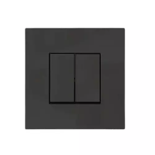 Polycab Etira Grid Frame With Cover Plate Dark Black 2 Module Polycarbonate for Industrial & Commercial Use