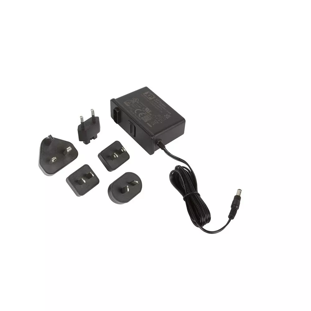 XP POWER Interchangeable Plug Wall Mount 1 Output 80 VAC to 264 VAC, AMF36US30