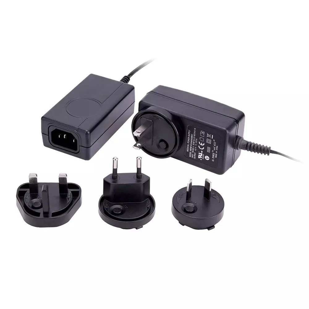 ADVANCED ENERGY / SL POWER Interchangeable Plug Wall Mount 1 Output 100 VAC to 240 VAC, TE20A1202F01