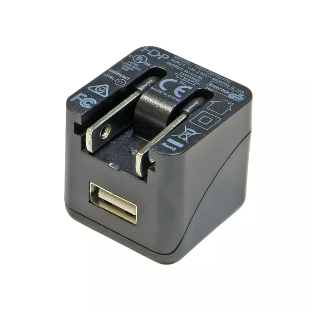 HDP Power Fixed Plug Wall Mount 1 Output 90 VAC to 264 VAC, HDP-QB-BUSB-B