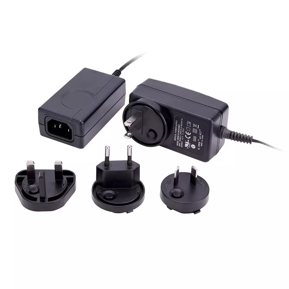 ADVANCED ENERGY / SL POWER Interchangeable Plug Wall Mount 1 Output 100 VAC to 240 VAC, ME10A1203F02