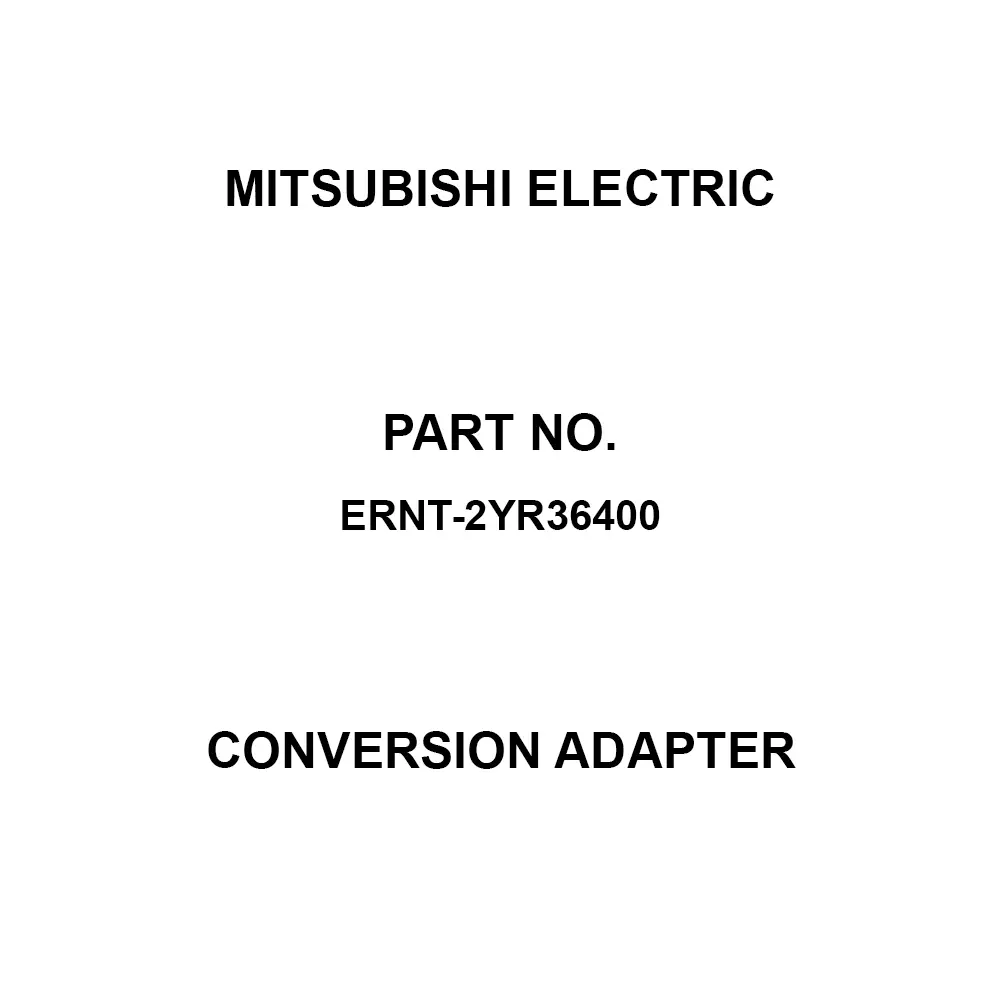 Mitsubishi Electric Conversion Adapter 1 Slot Type, ERNT-2YR36400