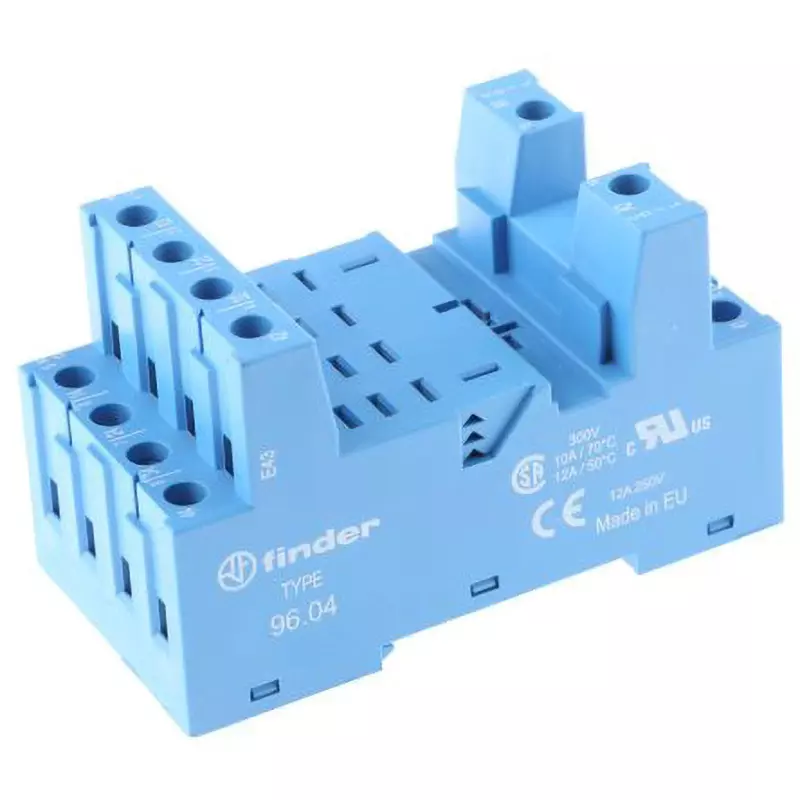 Finder Finder Relay Socket AC250 V Rated Coil Voltage 12 Switching Current Socket Accessory Type, 96.04 SMA
