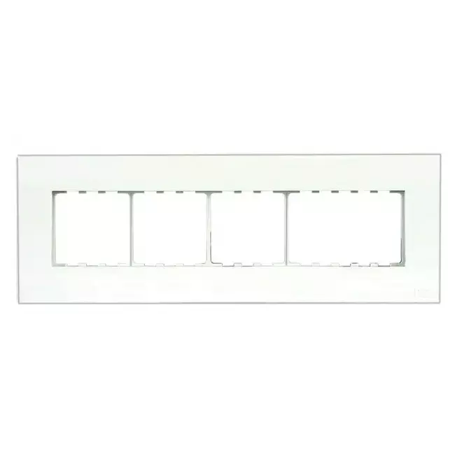 Anchor Roma Plus Series Modular Cover Plate 9 Module Plastic Material White Color, 288209 (Pack of 5 Pcs)