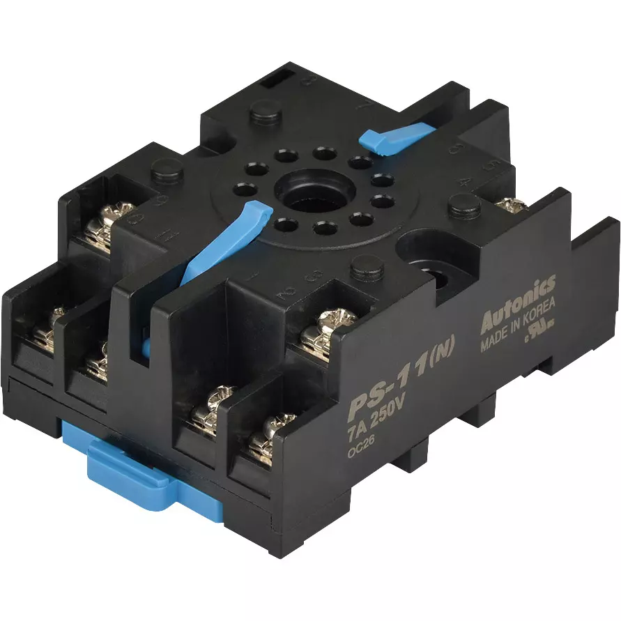 Autonics Pin Socket Compatible with 11-pin DIN rail Type AT11 DN-1 Compatible Models, PS-11N