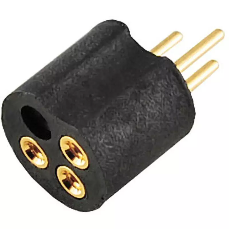 Japan Connect Industry Laser Diode Socket 2 A Rated Current 500/min Insulation Resistance 15 mΩ/max Contact Resistance, LD200-3P-34 (Pack of 10)