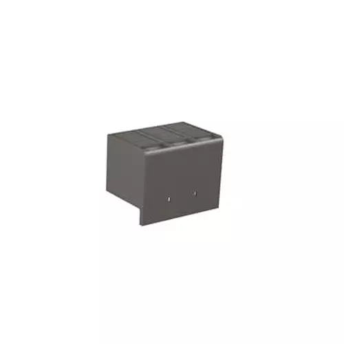 ABB Terminal Low Covers Black Plastic 3 Pole for Home & Office Use, 1SDA105020R1 (Pack of 2 Pcs)