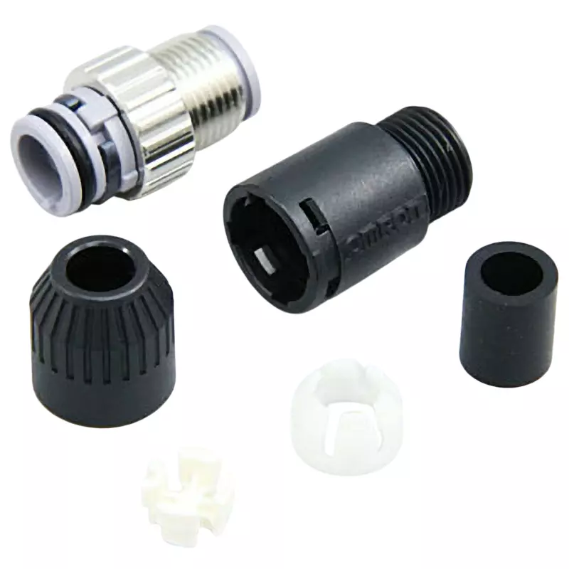 Omron Round Waterproof Connector Assembled Connector Plug (Crimp Type/Solder Type) DC 125, 4 Pole, XS2 Series
