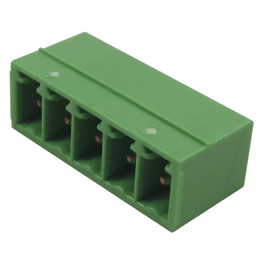 CAMDENBOSS Pluggable Term Blk,5Way,3.81 mm,Male Pcb, CTB93VE/5