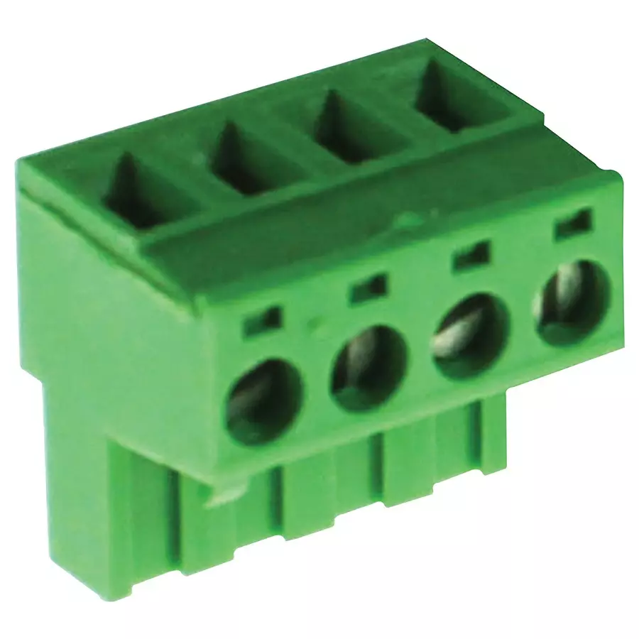 CAMDENBOSS Terminal Block, Pluggable, 4Pos, 12Awg, CTB9209/4