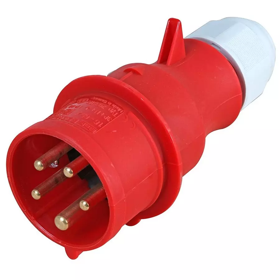 CEENORM Plug, Free, 415V, 32A, 3P+N+E, 204-TLS